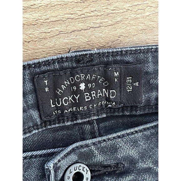 Lucky Brand Lolita Skinny Dark Grey Stretch Jeans Size 12/31 - Picture 2 of 8